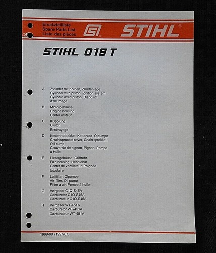 Echtes stihl 019 - echtes, t