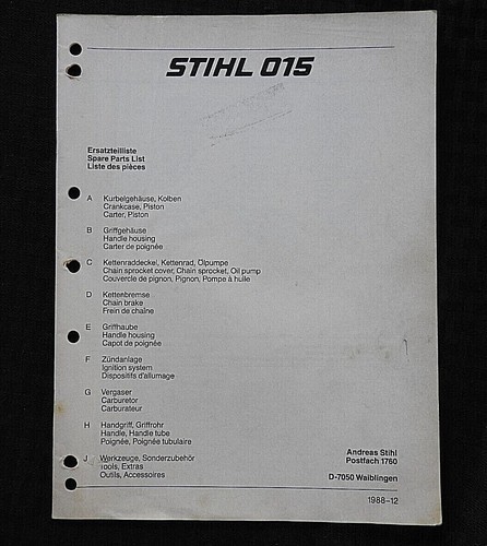 Echtes stihl 015 kettensäge - echtes,