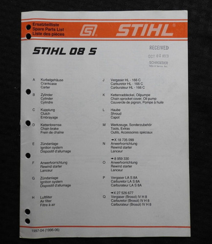 Original stihl s - stihl,