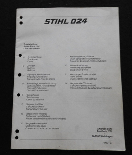 Echtes stihl 024 kettensäge - stihl,