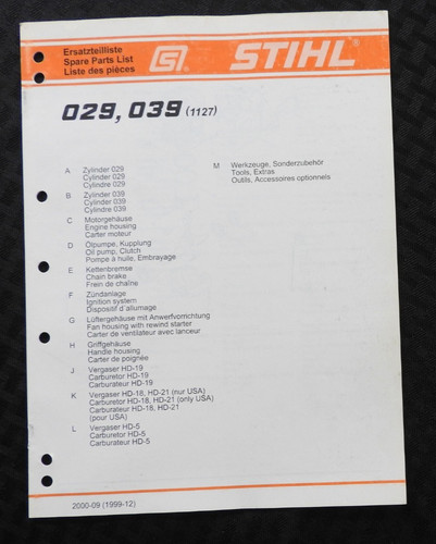 Original stihl 029 039 1127 - original,