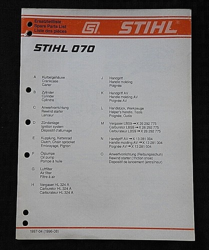 Originale stihl 070 - originale,