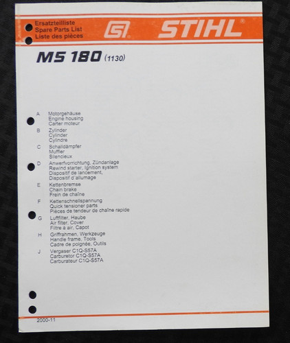 Original stihl ms180 1130 - stihl,