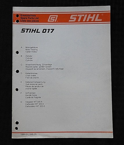 Original stihl 017 kettensäge - original,