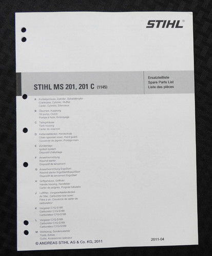 Original stihl ms201 201 c - ms,