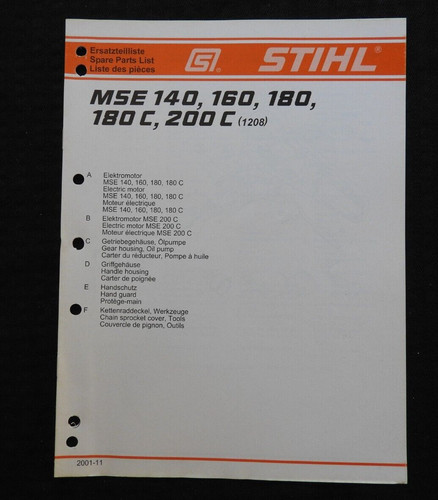 Original stihl mse - 140, 180