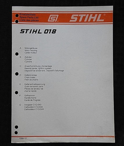 Echtes stihl 018 kettensäge - stihl,