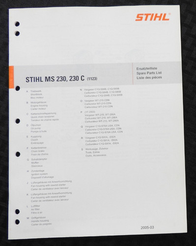 Original stihl ms230 - stihl, c